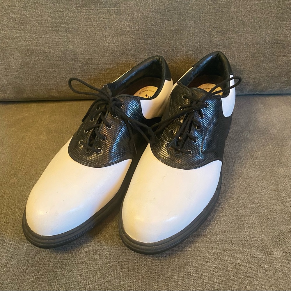 Classic Black and White Men's Shoes